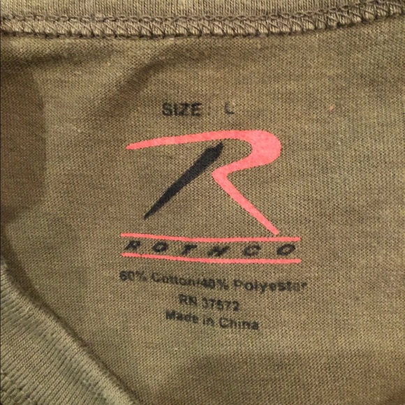 Sold Proud Infidel army green tshirt. GUC! - Picture 5 of 5